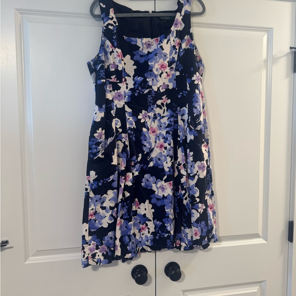 Floral women’s Dress - Blue and Purple
